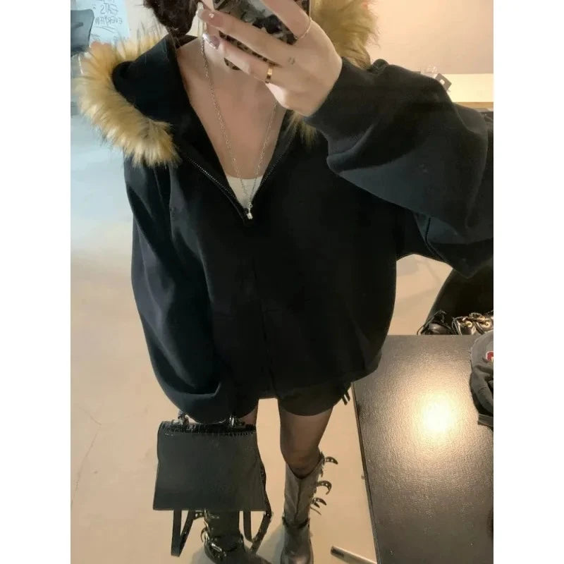 Women's Graphic Zip-Up Hoodie