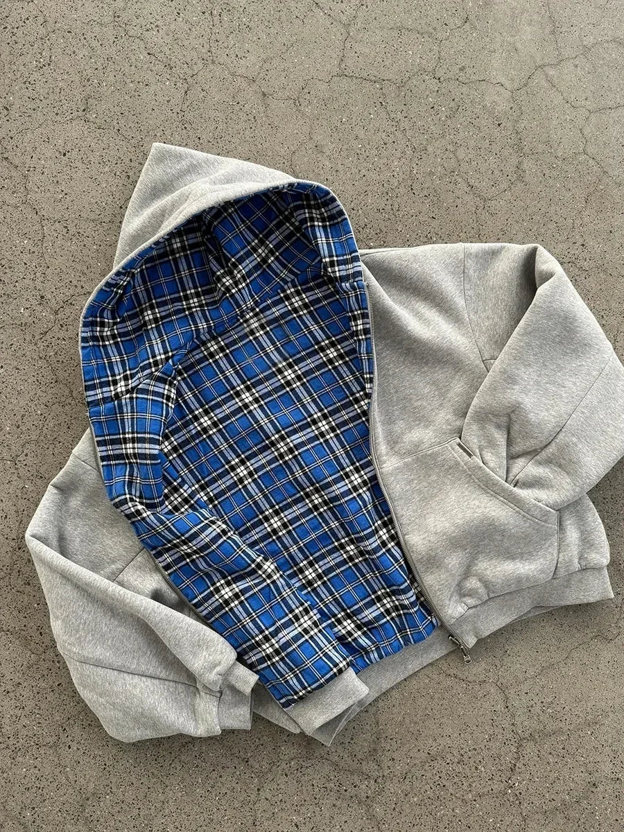 Men's Plaid Hoodie