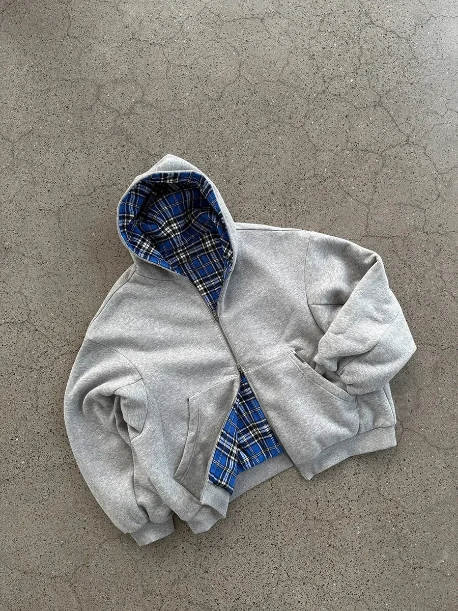 Men's Plaid Hoodie