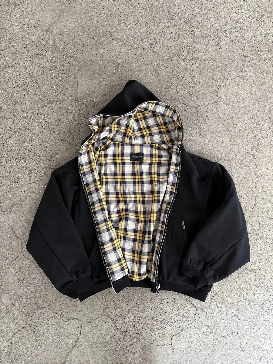 Men's Plaid Hoodie