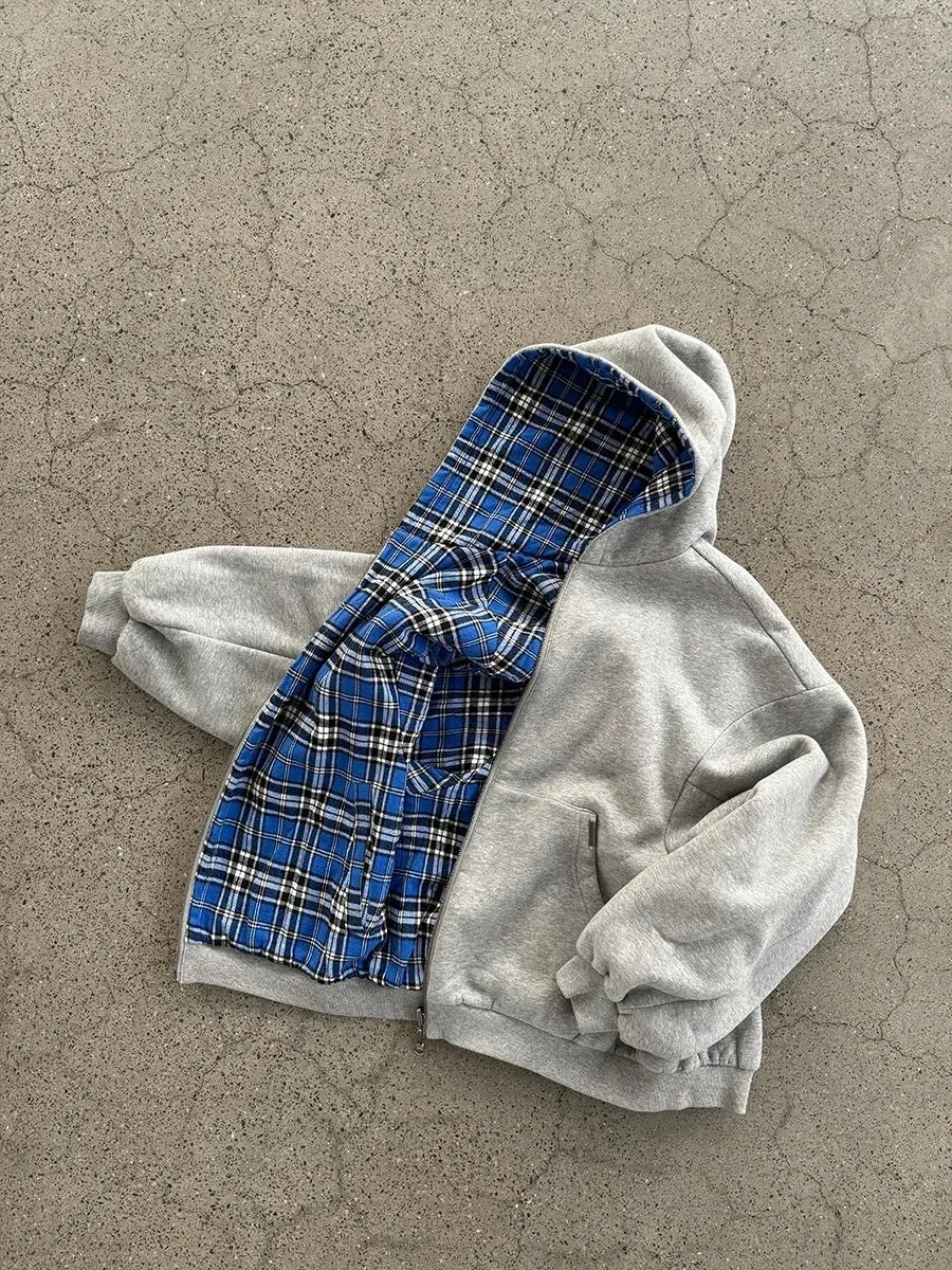 Men's Plaid Hoodie