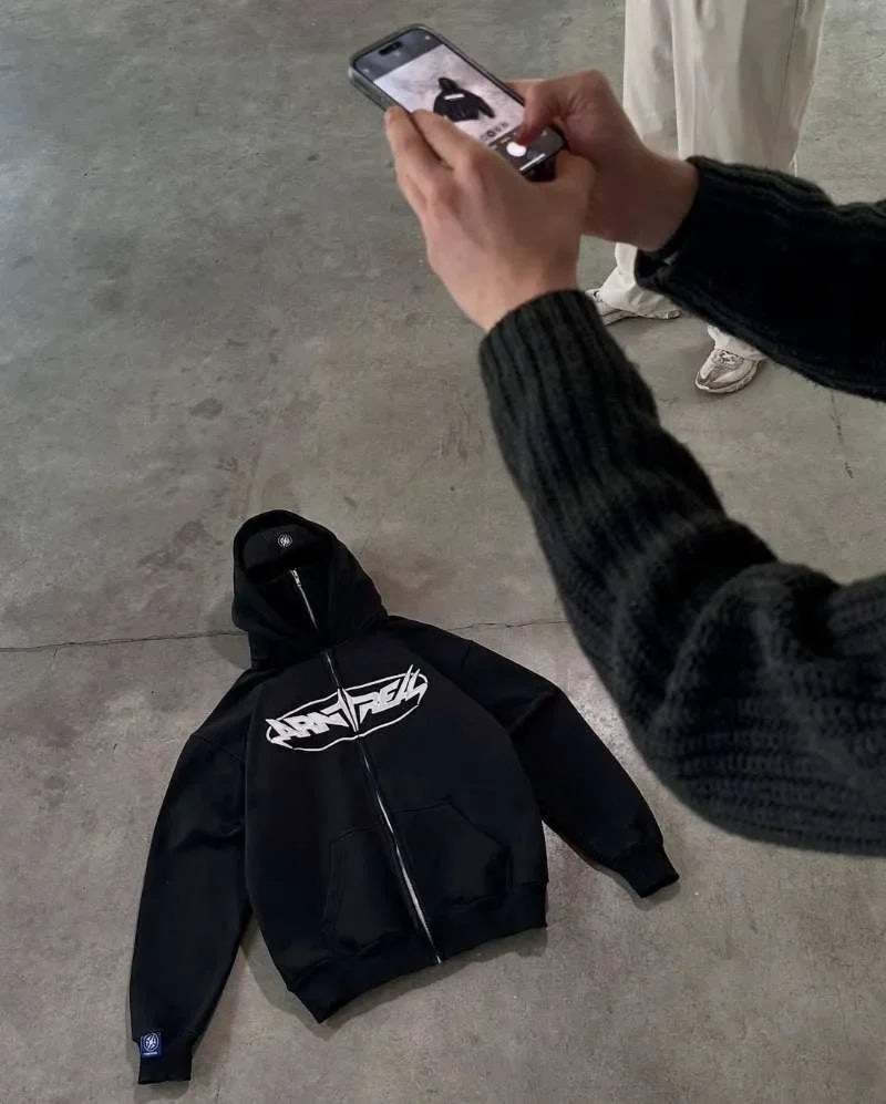 New Harajuku Zip-up Hoodie