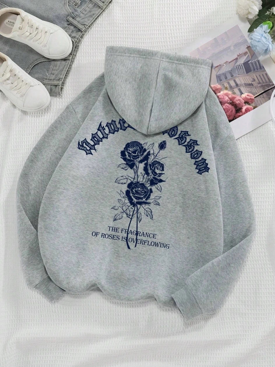 Unisex Floral Hoodie