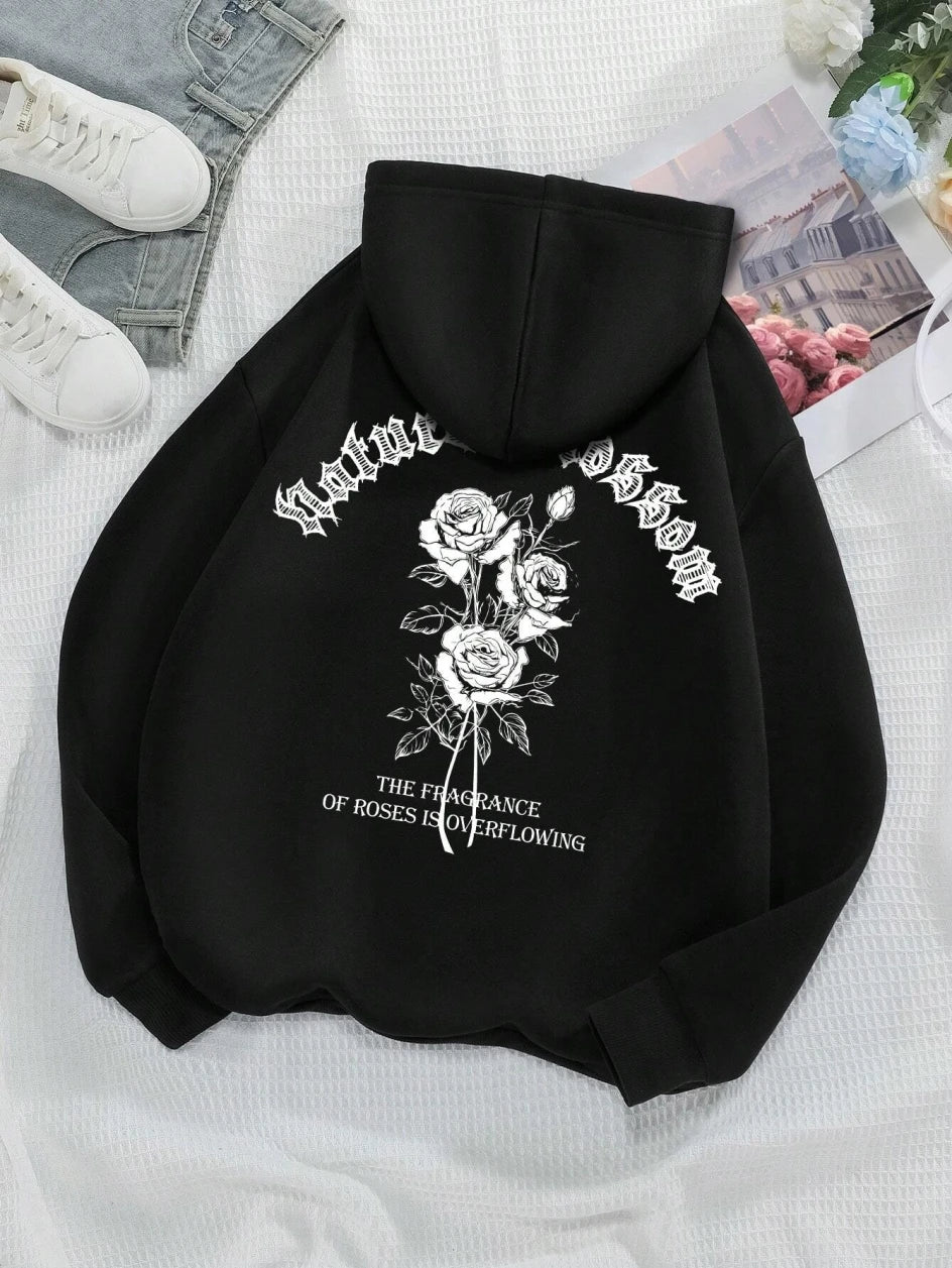 Unisex Floral Hoodie