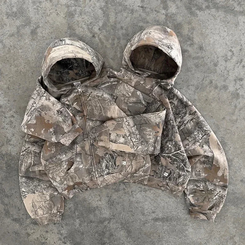 Oversized Camo Hoodies/Zip-Up