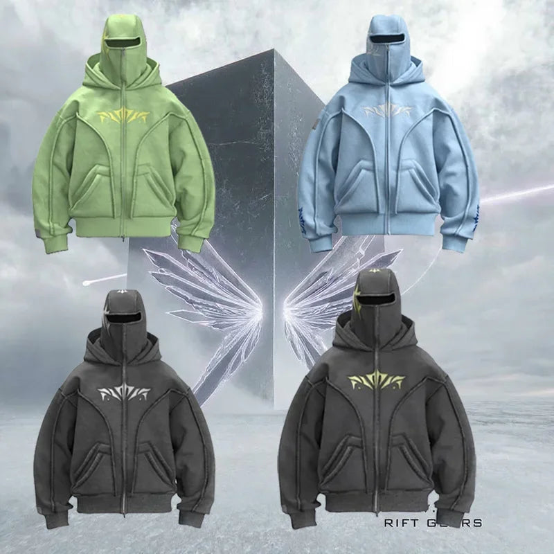 New Harajuku Zip-up Hoodie