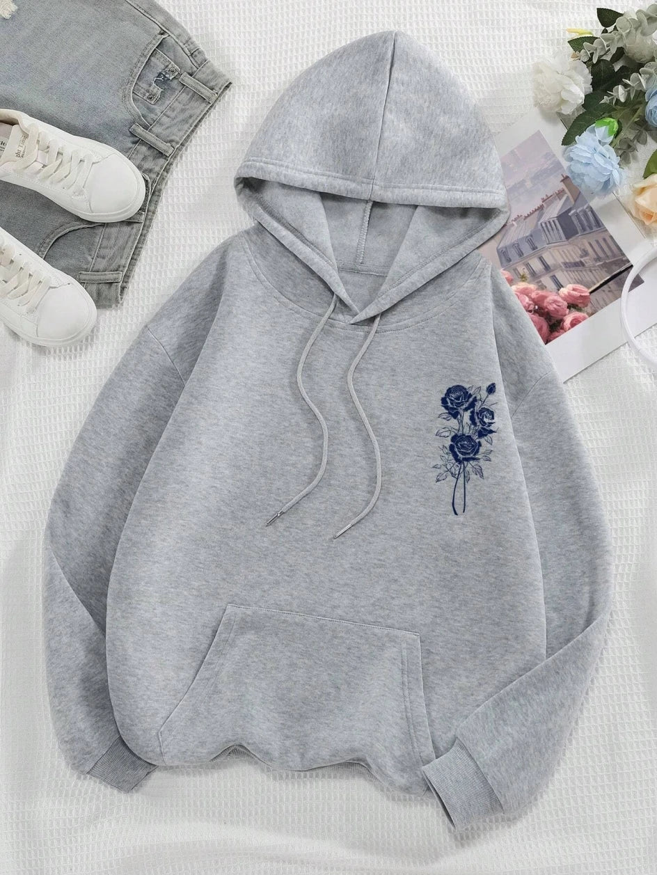 Unisex Floral Hoodie