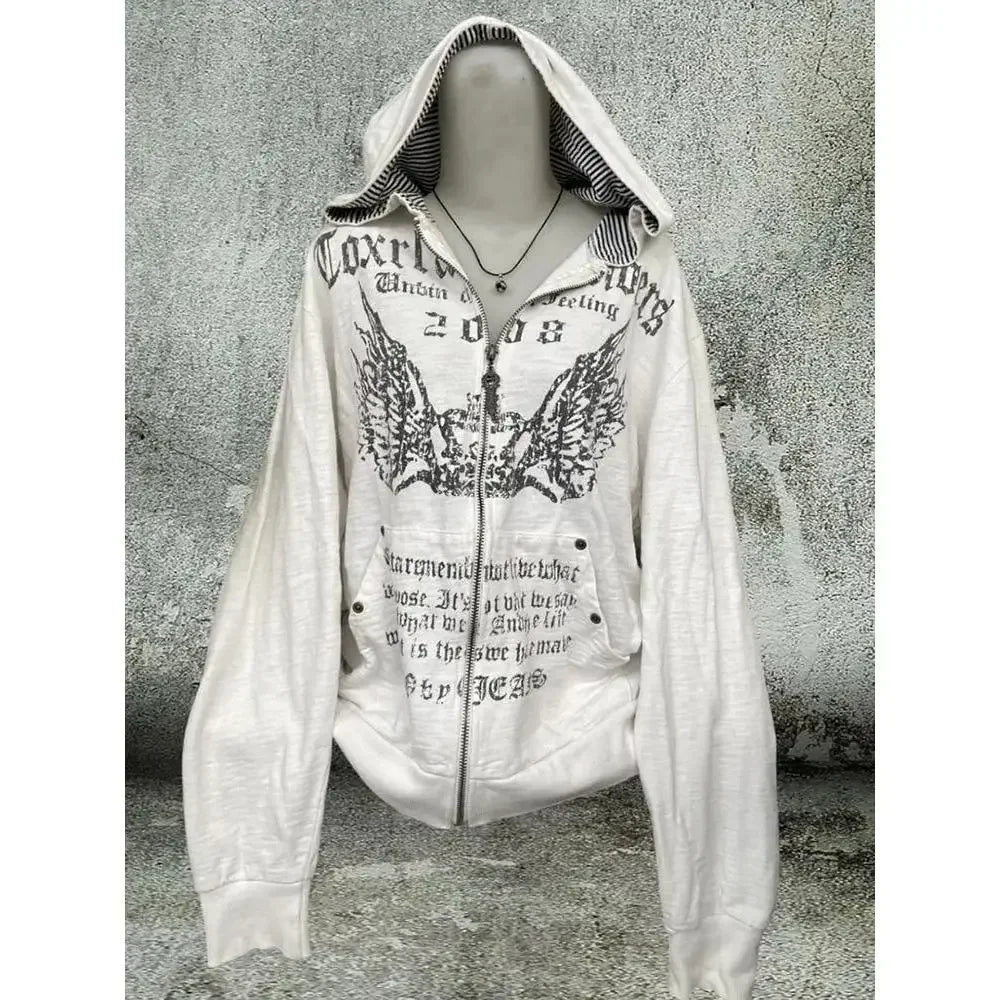 Women's Graphic Zip-Up Hoodie